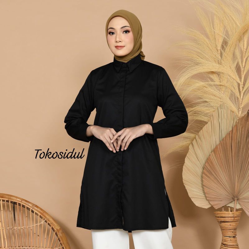 Arsyla /Tunik toyobo/tunik wanita warna hitam