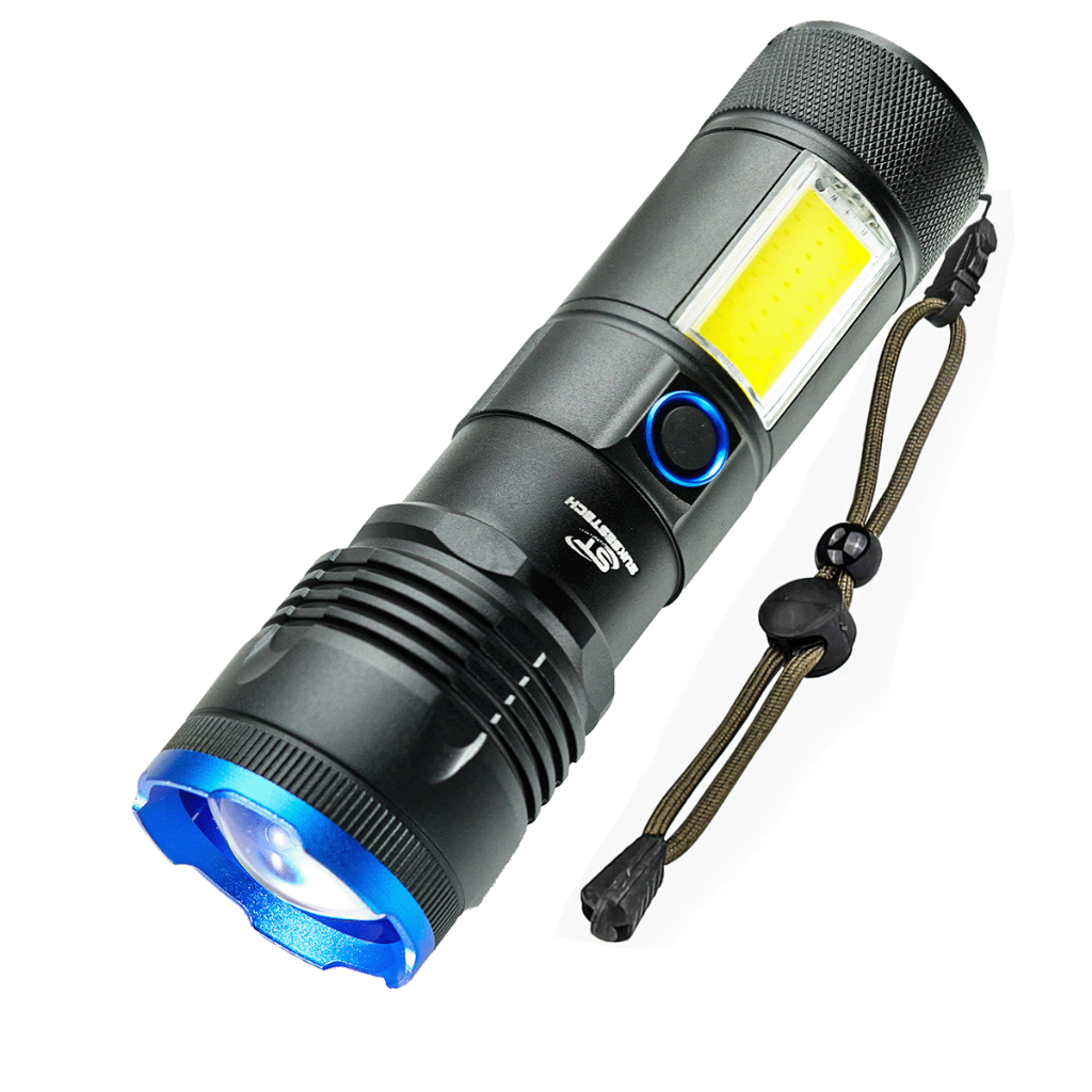 Senter Cas Zoom In Out Type C Waterproof 6 Mode Led COB Power Bank Senter-988