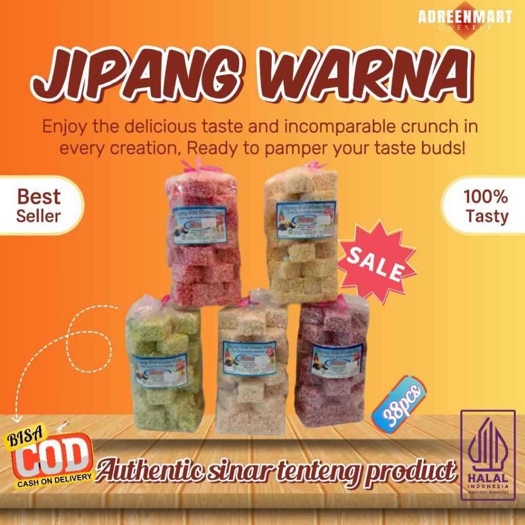 

[ 100% BEST SELLER ] KUE JIPANG WARNA-WARNI GURIH