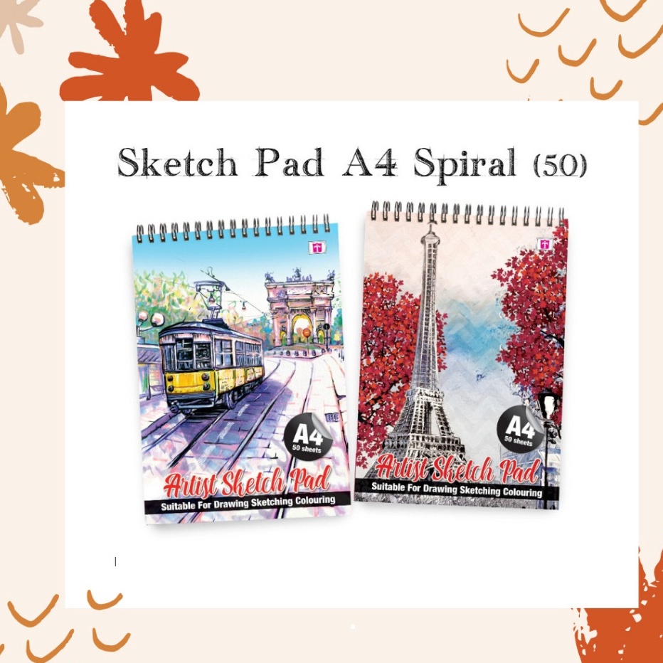 

PROMO Tiara spiral sketch book A4 25lbr5lbr 15gsm
