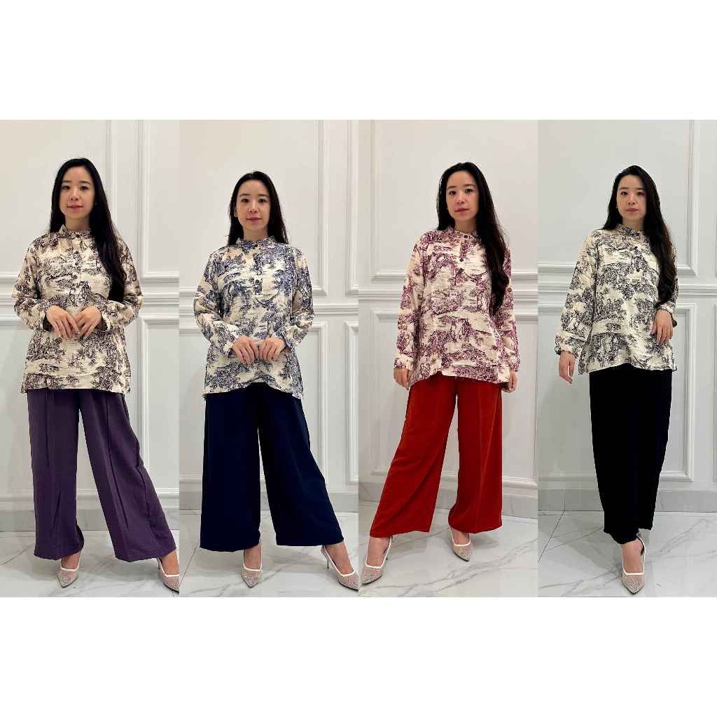 Kayana Setelan Kulot One Set Rayon Premium Viscose Diorr Crinkle