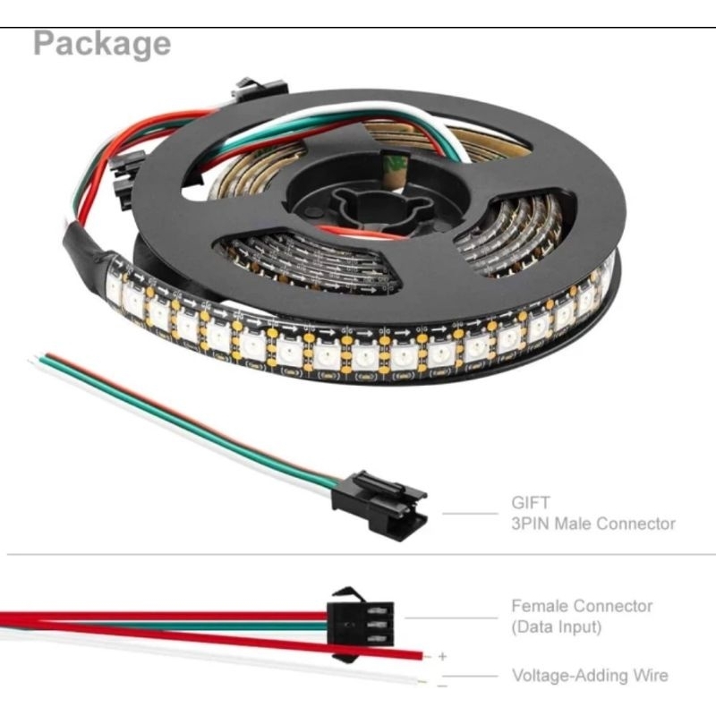 LED strip WS 2812b 5Volt 12mm 5meter