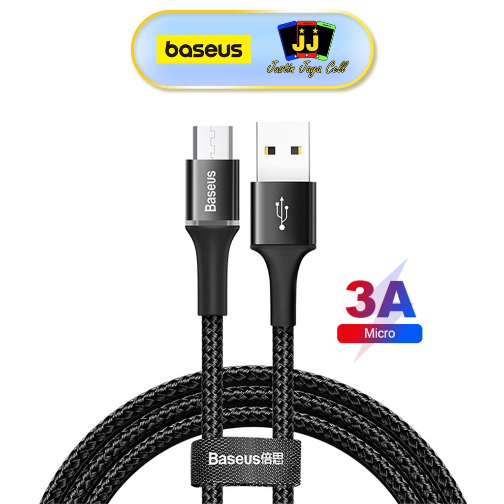 Baseus Kabel Data LED Baseus Halo Kabel Data Fast Charging iPhone/Micro USB/Type-C 1M Garansi Resmi 