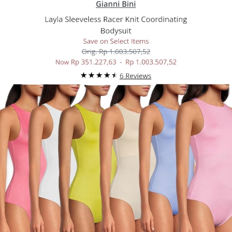 gianni bini sleeveless bodysuit