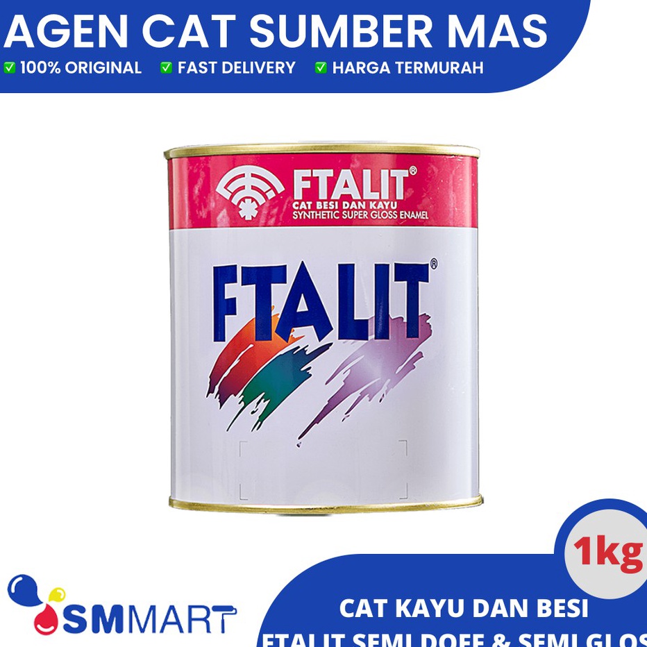 

PAKET HEMAT CAT FTALIT WARNA DOFF SEMI GLOSS 1KG