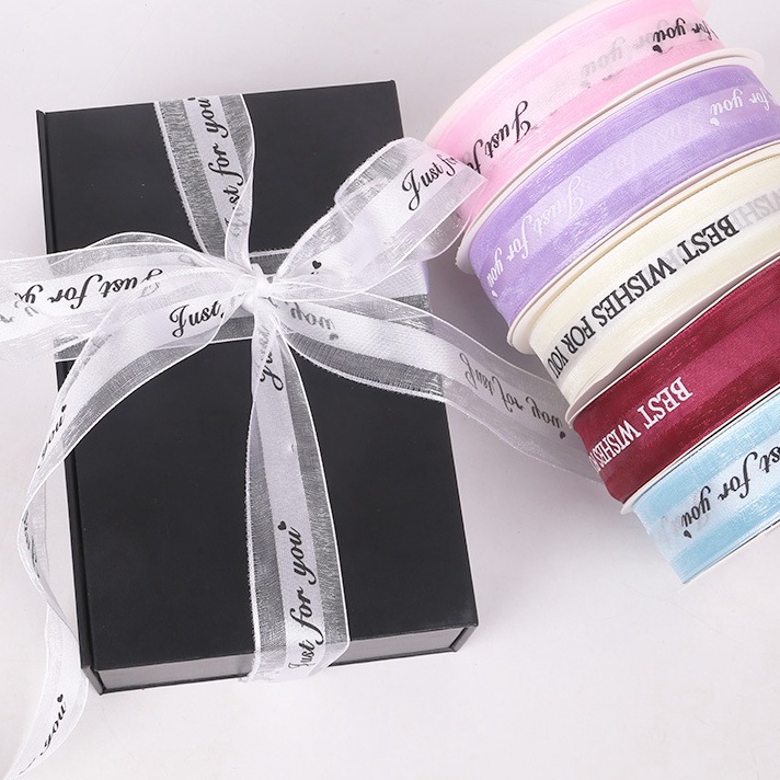 

BIG SALE 1ROLL Pita MOTIF HALF TRANSPARANT Happy Birthday Just For You Import Satin organza Korea Kado Dekorasi Hampers Bouquet Lebar 25cm Panjang 4 meter Colourful Cantik Murah Kerajinan Tangan