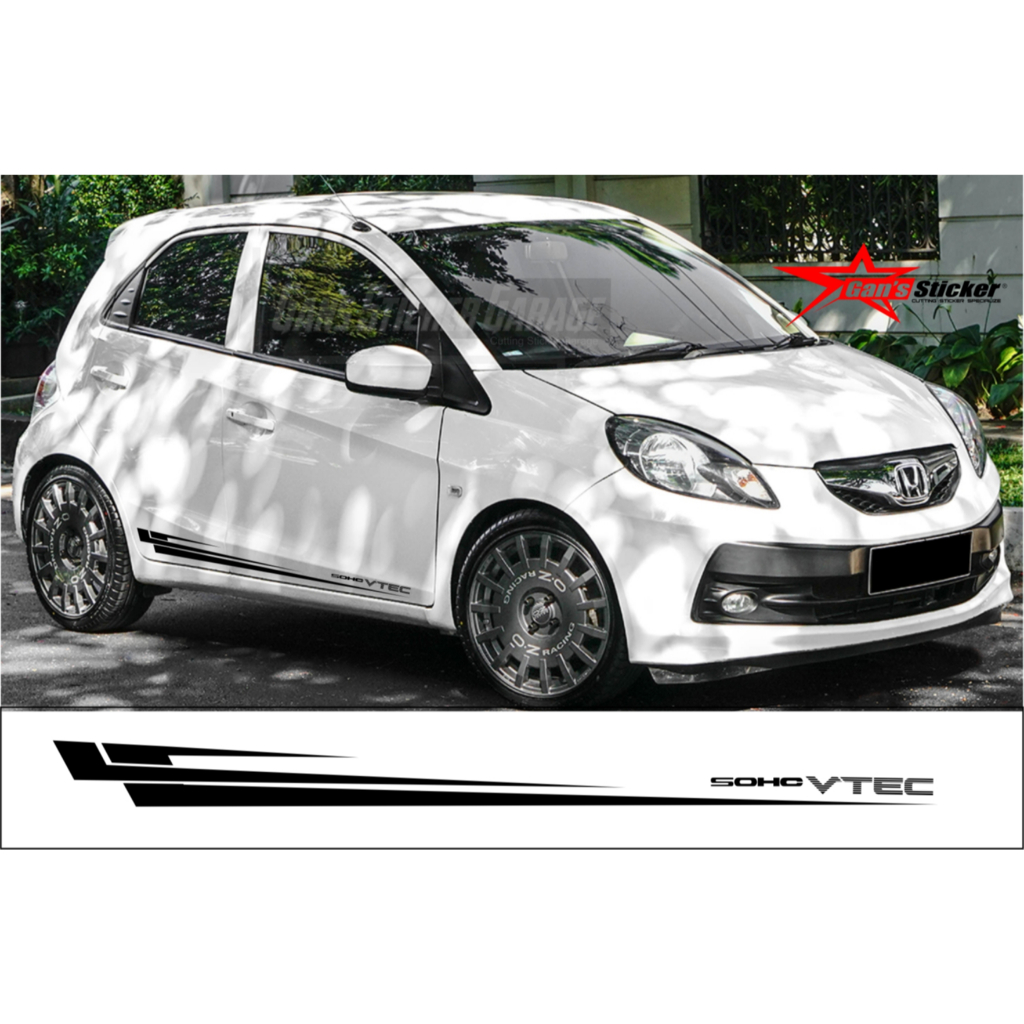 sticker honda brio setya aksesoris honda brio setya  sticker pintu honda brio setya