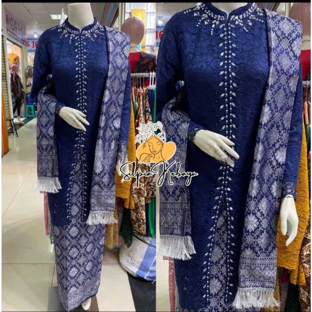 SET KEBAYA SANGHAI BROKAT PAYET/KEBAYA TRADISIONAL/KEBAYA MODERN