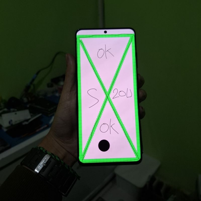 LCD ORIGINAL SAMSUNG S20 ULTRA (SM-G988) BEKAS COPOTAN