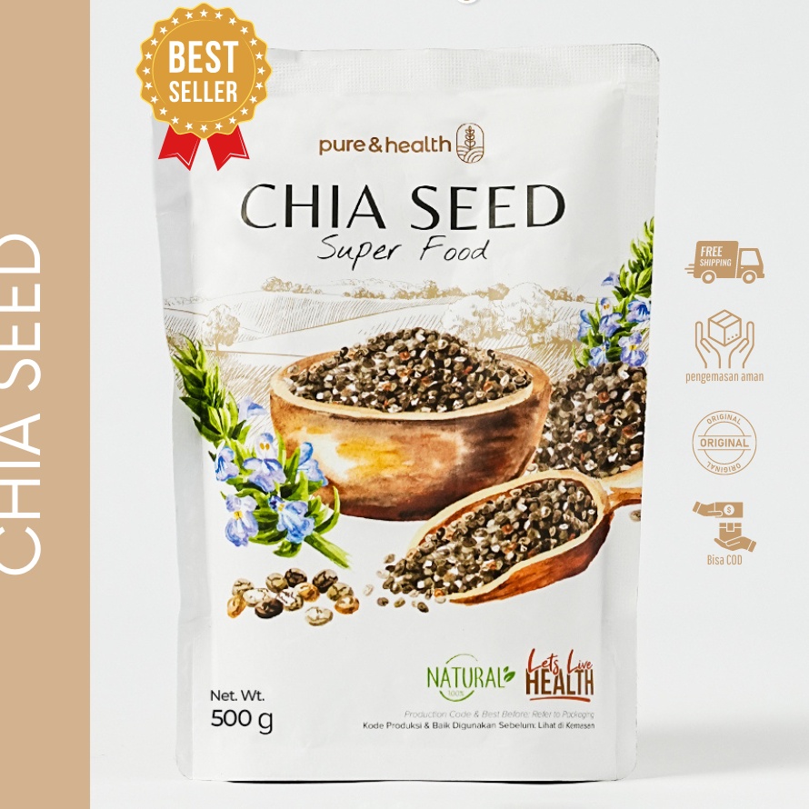 

CUCIGUDANG Biji Chia Seed 5 gr Organik Black Chiaseed Diet Original Natural Super Food