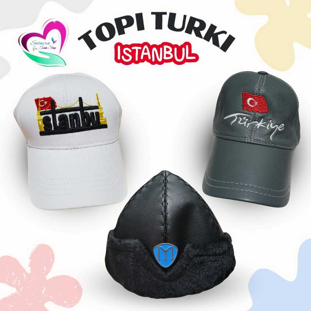 TOPI TURKI | TOPI KULIT | TOPI DRILL | TOPI ERTUGRUL OTTOMAN | SOUVENIR TURKI