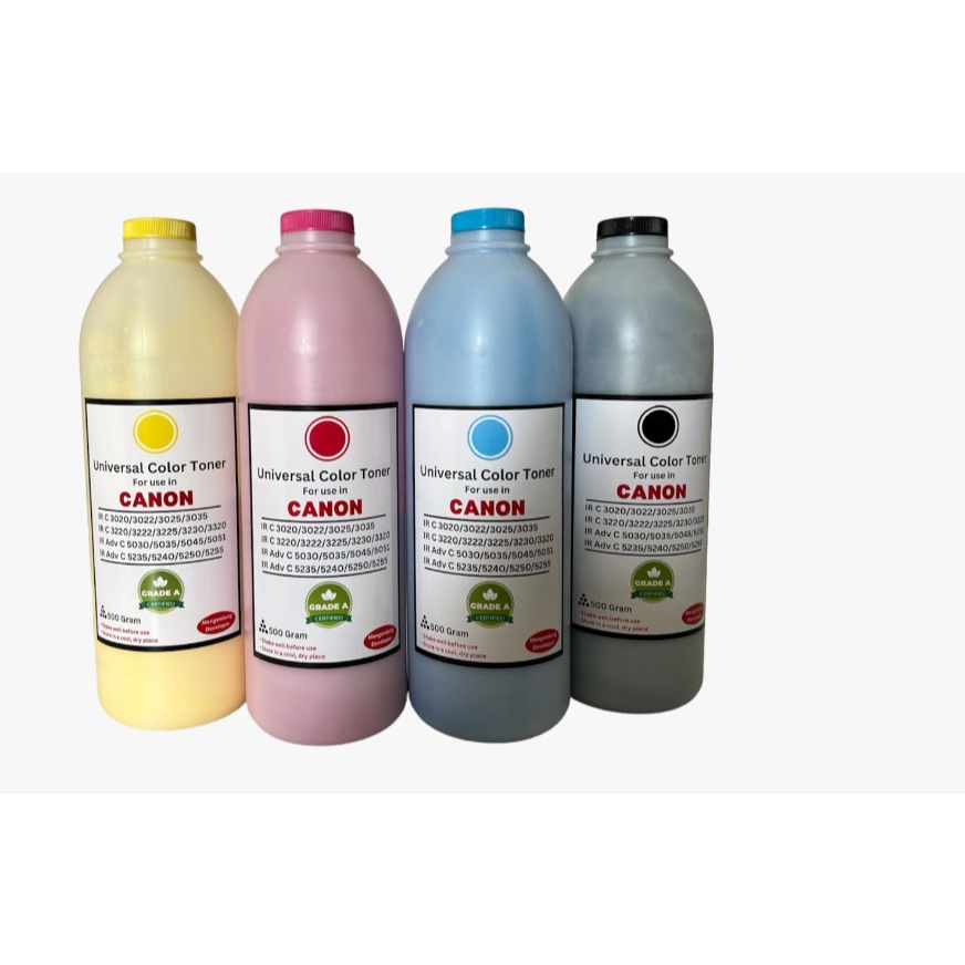 TONER WARNA MESIN FOTOCOPY CANON IR ADV C5035 5045 IR C3020 500GRAM HARGA 1 SET MAGENTA YELLOW BLACK