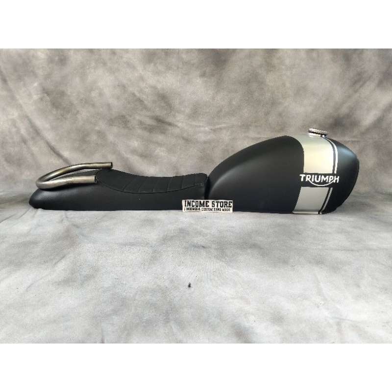 Jok Japstyle motor custom japstyle dan tangki motor custom japstyle