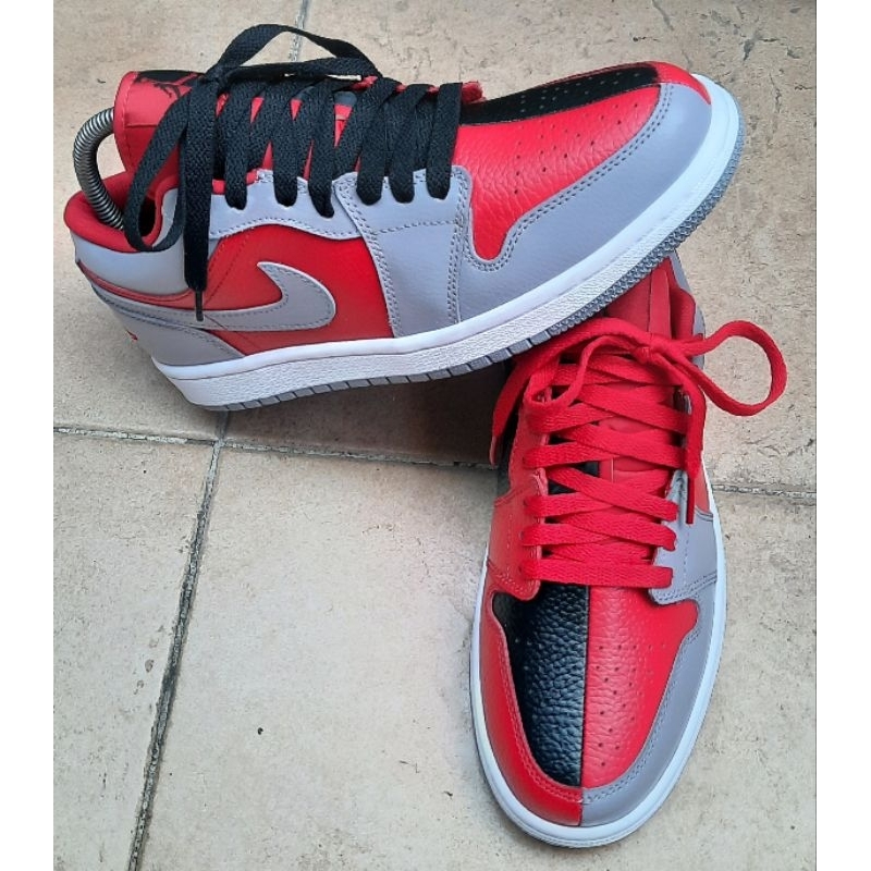 Nik3 AJ1 LO SE MNS "Split - Gym Red / Grey" (Joker)
