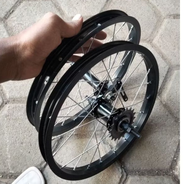 Velg sepeda torpedo ukuran 16 inc depan belakang