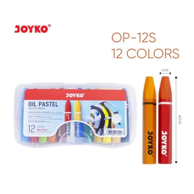 

HJK (12 pcs) Crayon Joyko 12 Warna