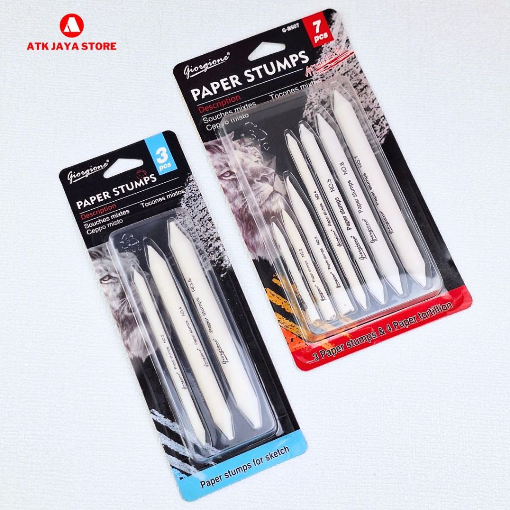 

Giorgione Blending Stump / Paper Stump / Penghapus Sketsa SET 3 / SET 7