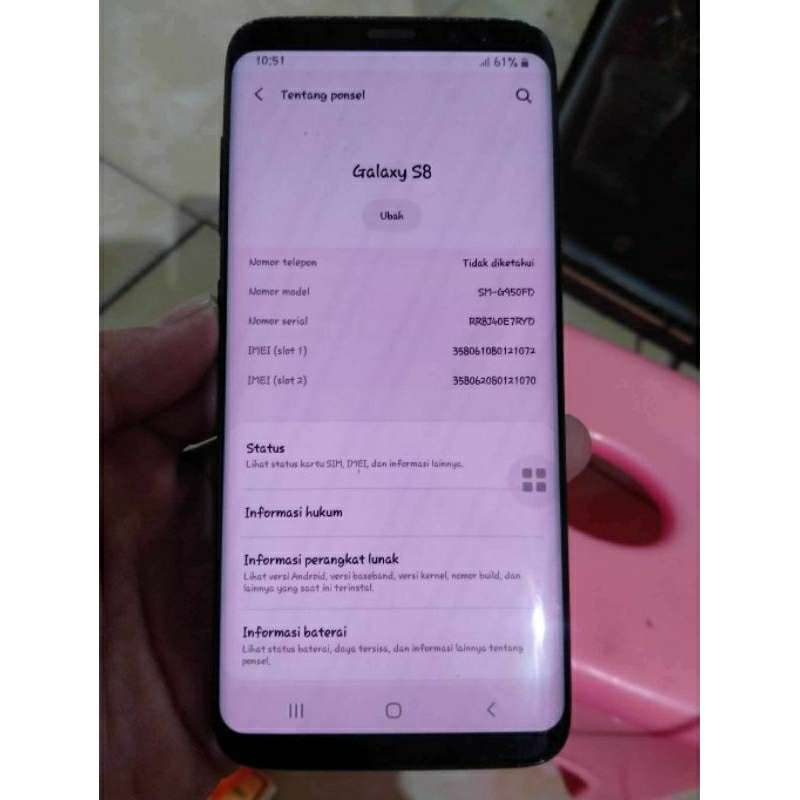 lcd samsung s8 minus shadow