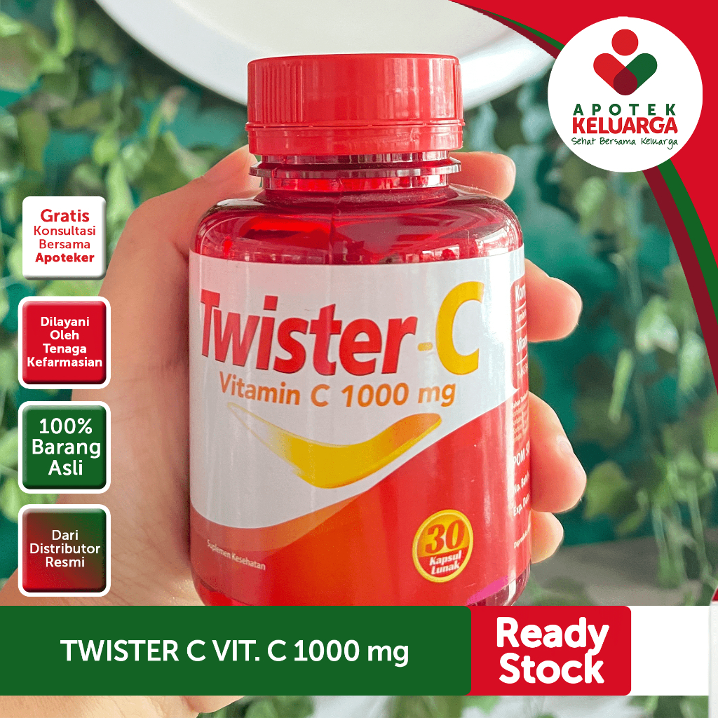 TWISTER-C VITAMIN C 500 MG BOTOL 30 KAPSUL