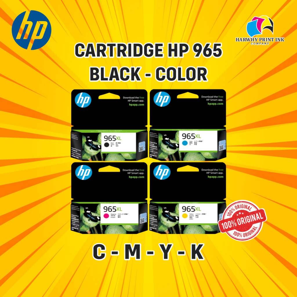 CARTRIDGE HP 965 BLACK XL - 965 COLOR XL ORIGINAL