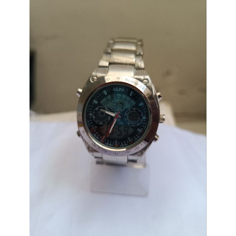 Jam tangan PRIA WANITA ALFA COUPLE RANTAI A2028M ORIGINAL 1000%