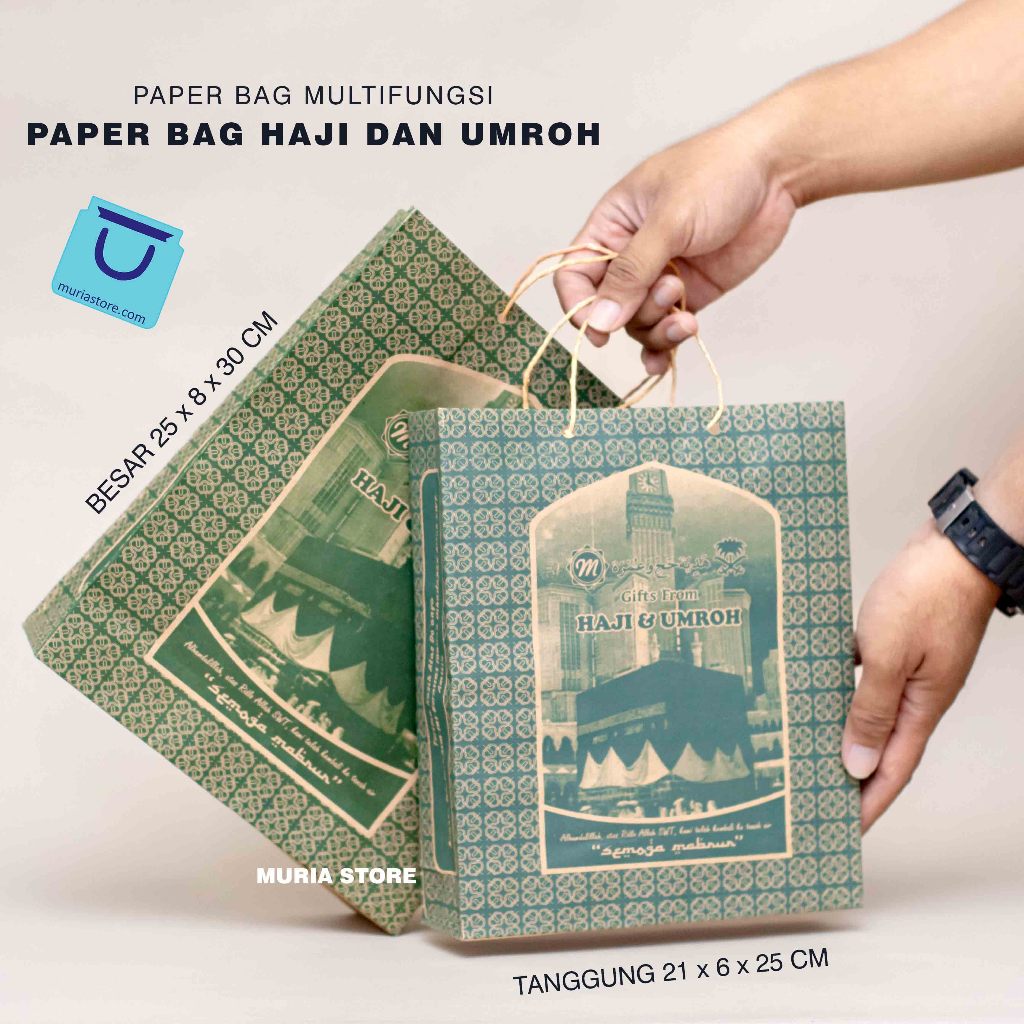 

Paper Bag Tempat Oleh - Oleh Haji Dan Umroh Premium