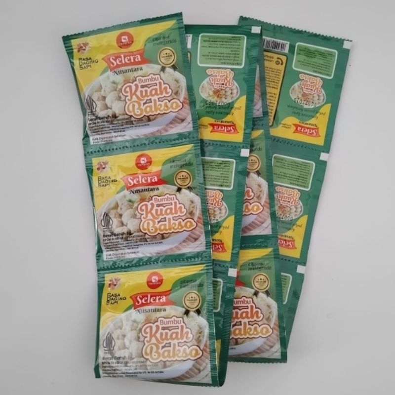 

SELERA NUSANTARA BUMBU KUAH BAKSO 8G (1 RENCENG ISI 12)