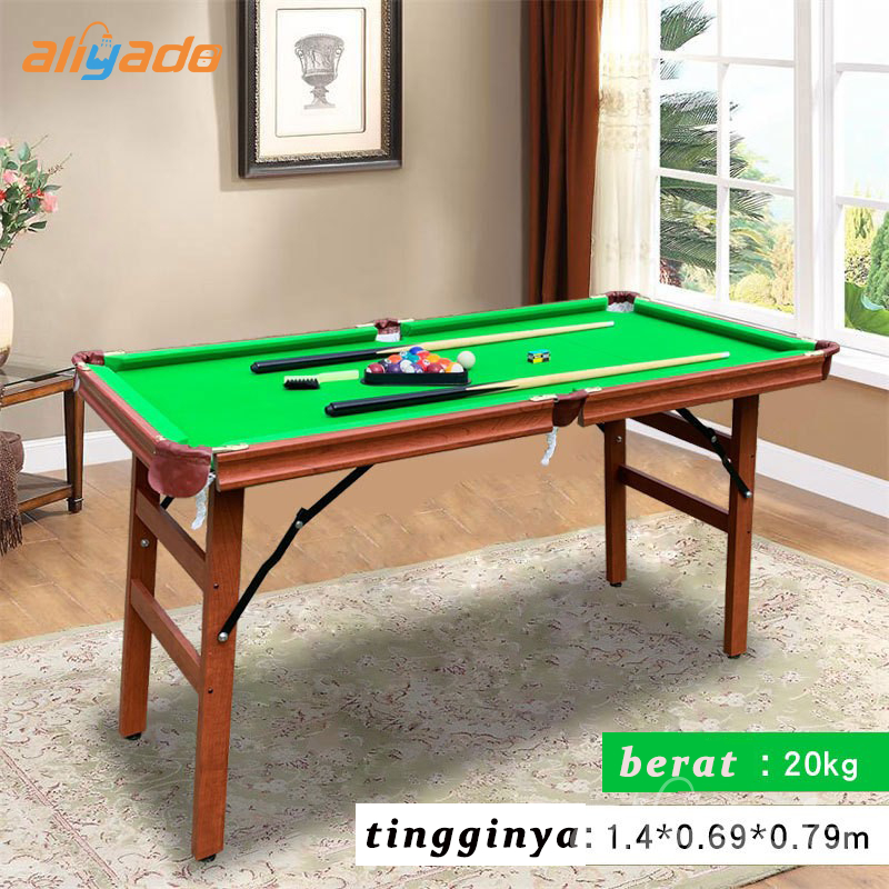 Meja Billiard Mini lipat/Mini Pool Table /Billiard Table Bonus /Mini Pool Table 140cm Dilipat
