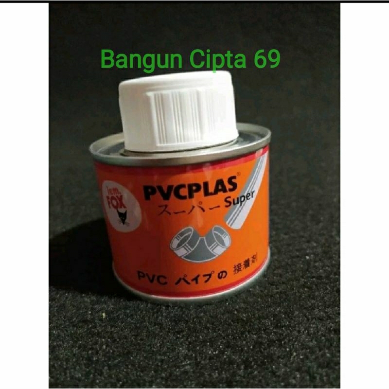 lem pvcplas 100gr/lem fox pvcplas/lem pipa kaleng