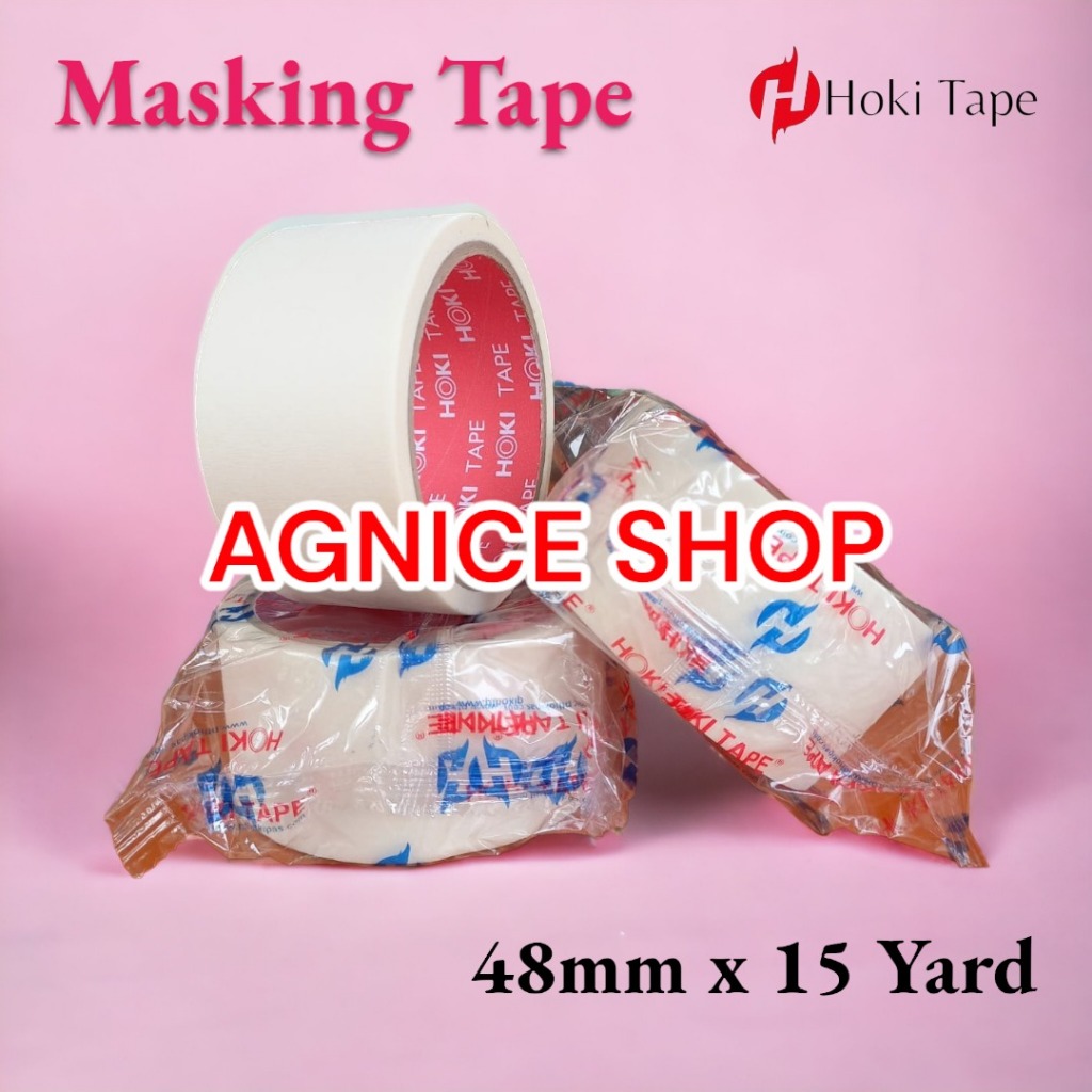 

Masking Tape / Lakban Kertas HOKI 48 mm x 15 yard