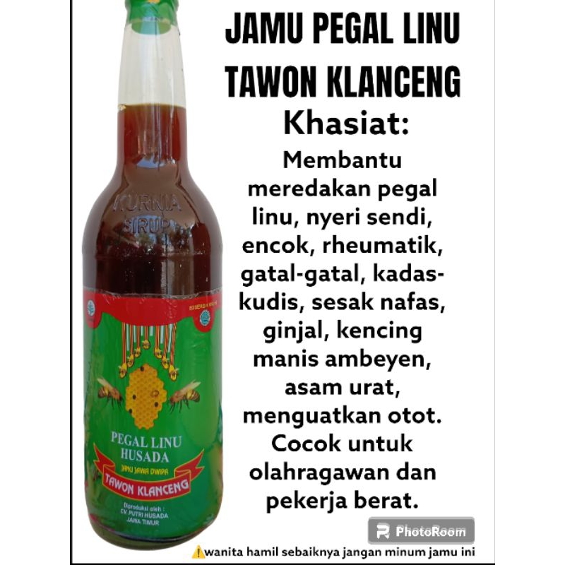 

jamu pegal linu tawon klanceng