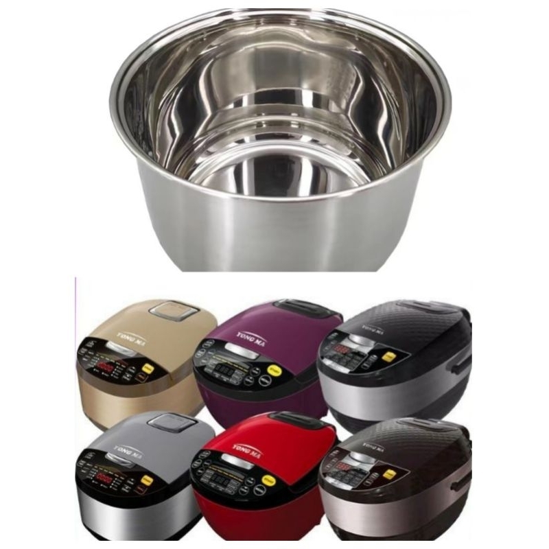 Panci Stainless Steel Innerpot Utk Magic Com Yongma SMC 8027, SMC 8017, SMC 7047, SMC 2117