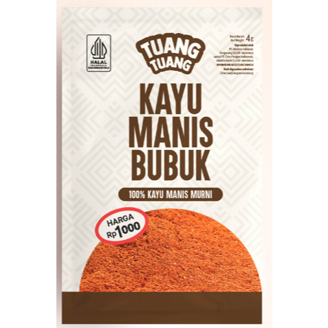 

TUANG TUANG BUBUK KAYU MANIS / BUBUK BAWANG PUTIH 4GR