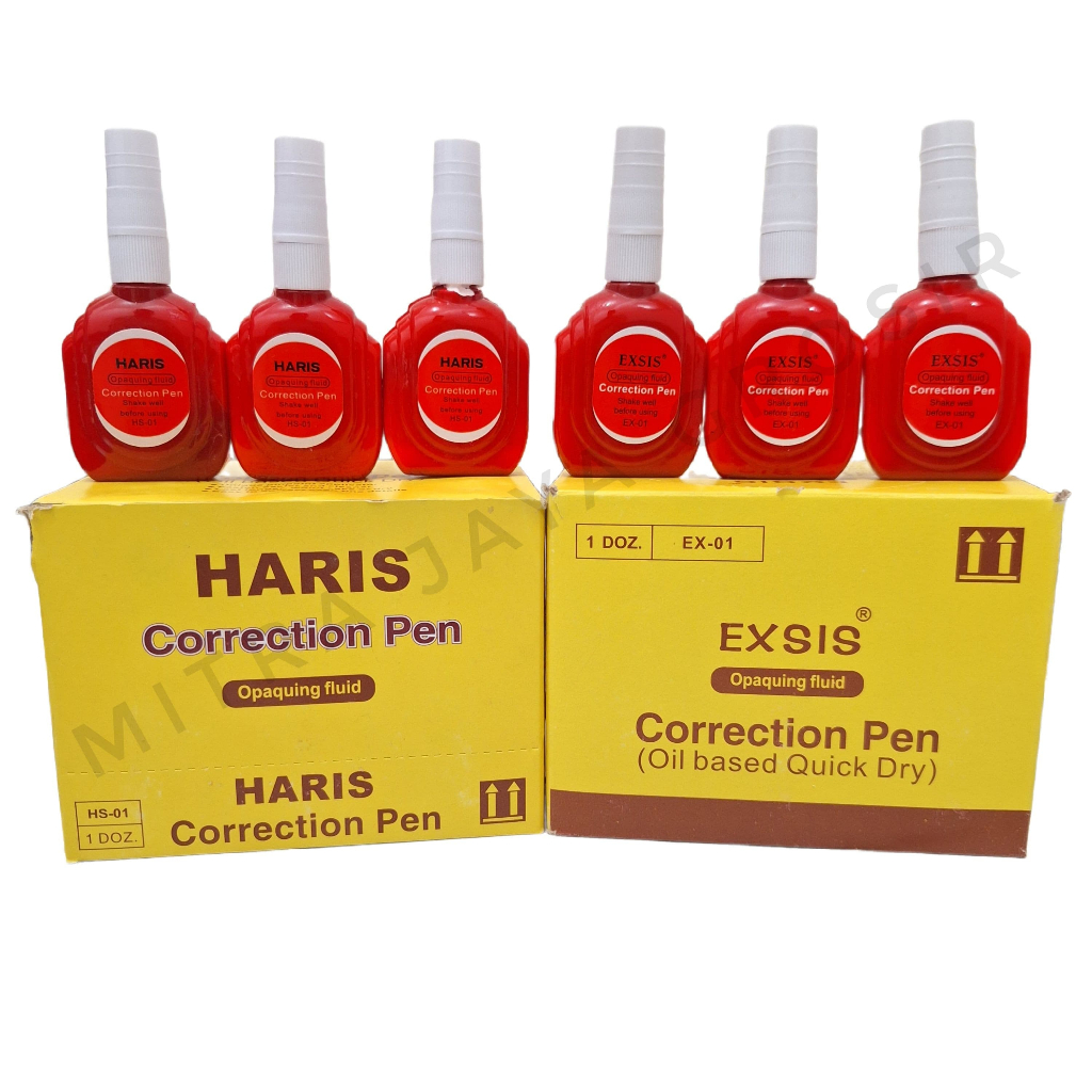 

Tipe X Cair Correction Pen Merah Isi 12 Pcs