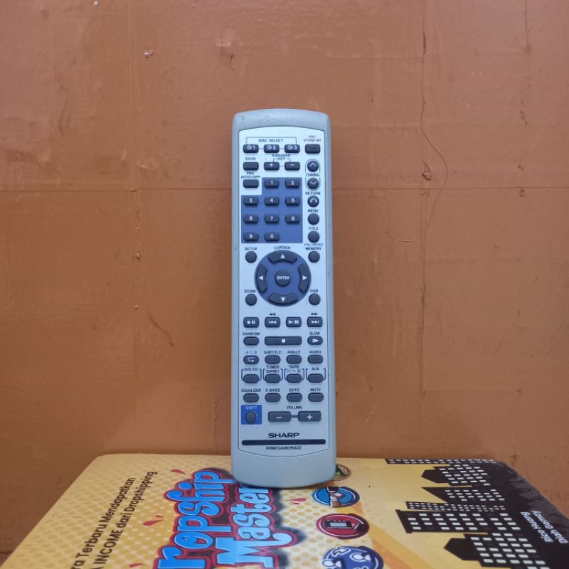 REMOTE DVD KARAOKE HOME THEATER SHARP SERI RRMCGA002BGZZ