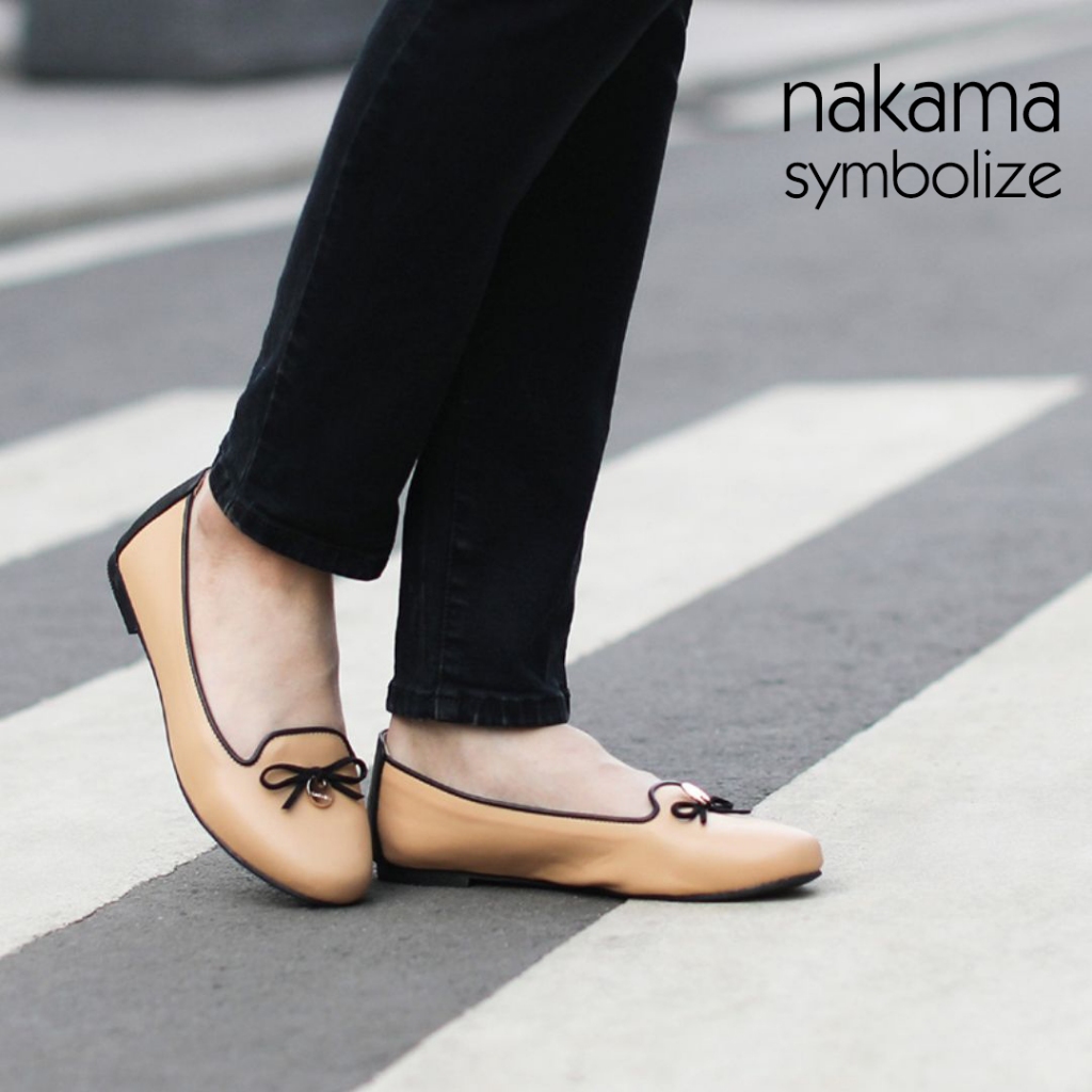 Symbolize Nakama Sepatu Flat - Krem
