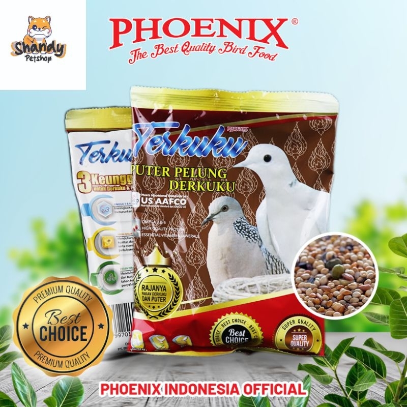 Pakan Burung Phoenix Tekukur Pakan Burung Tekukur, Puter, Pelung Anti Stress Plus Ginseng