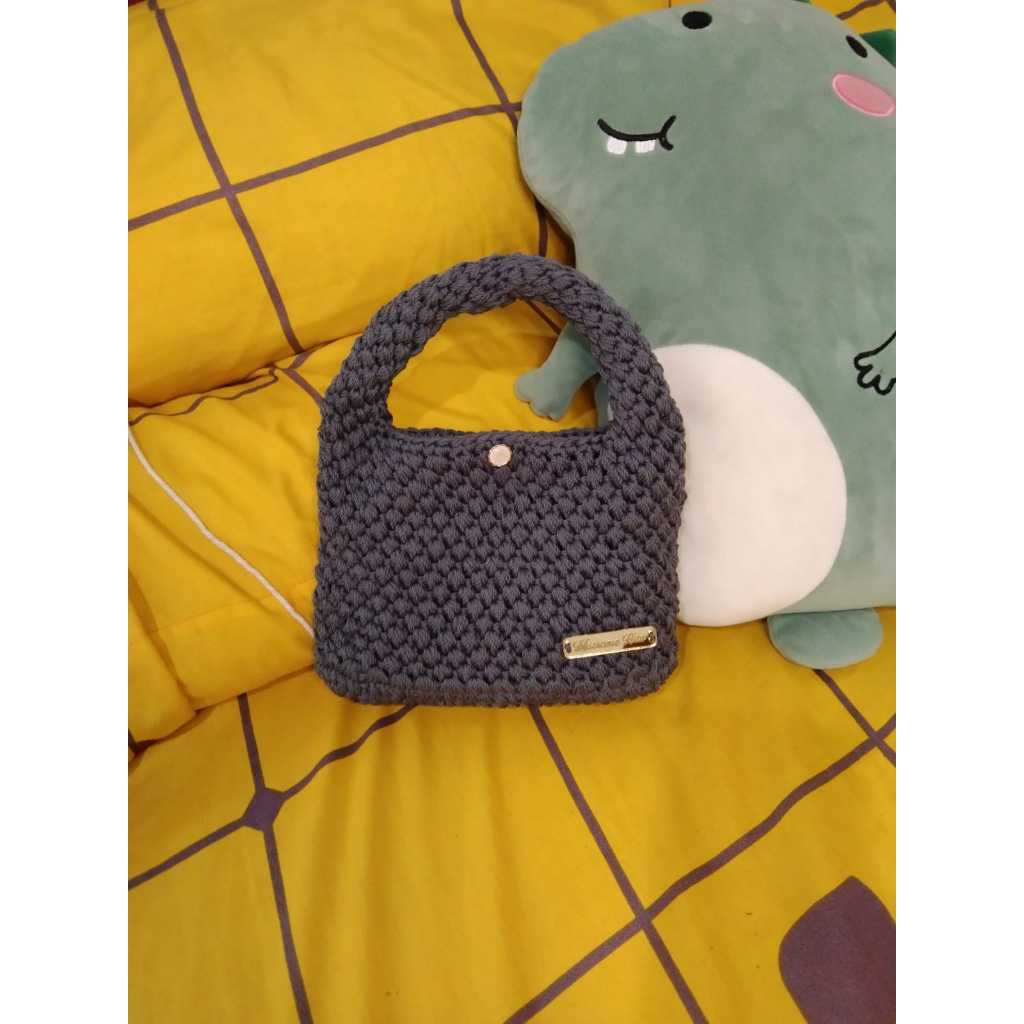 TAS RAJUT HANDMADE / MINI BAG/ CROCHET BAG / TAS RAJUT WANITA SELEMPANG/ TAS RAJUT WANITA