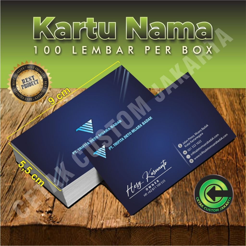 

CETAK KARTU NAMA NAME CARD FREE DESIGN FREE BOX 1 SISI 2 SISI(isi 100 pcs/1box)