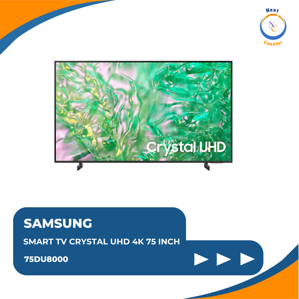 SAMSUNG SMART TV CRYSTAL UHD 75 INCH 75DU8000