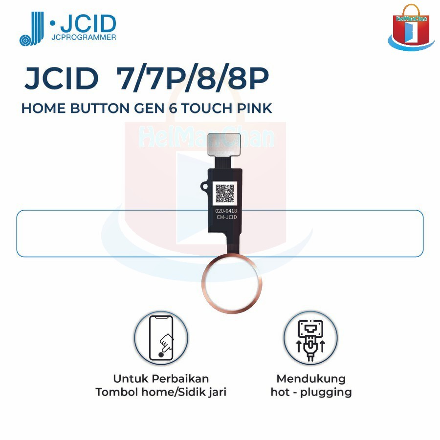 HOME BUTTON JC HOME-6-TOUCH PINK FOR IPHONE 7/7P/8/8P ORIGINAL