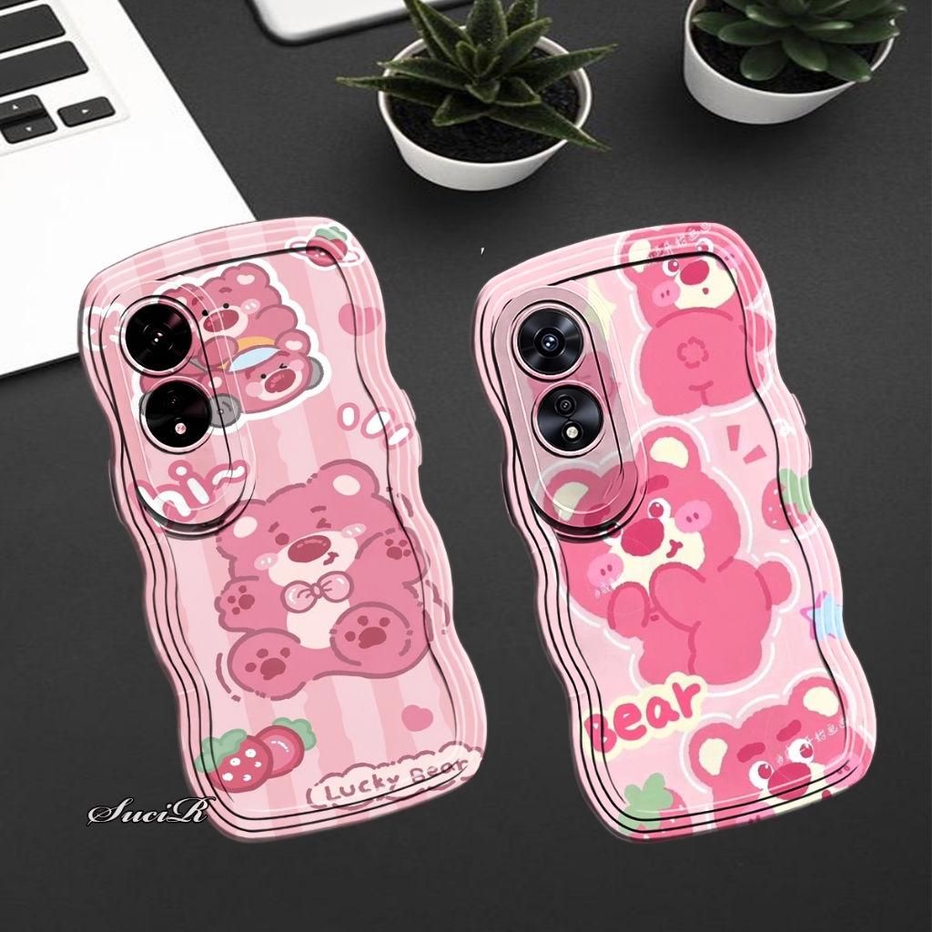 PS - K793 case untuk type OPPO A60 softcase gelombang motif custom LOTSO
