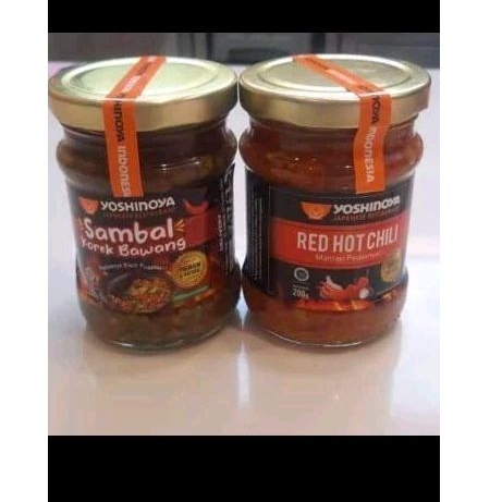 

(PO 3 Oktober) SAMBEL YOSHINOYA KOREK BAWANG DAN RED HOT 200GR (Instan/sameday DEPOK)