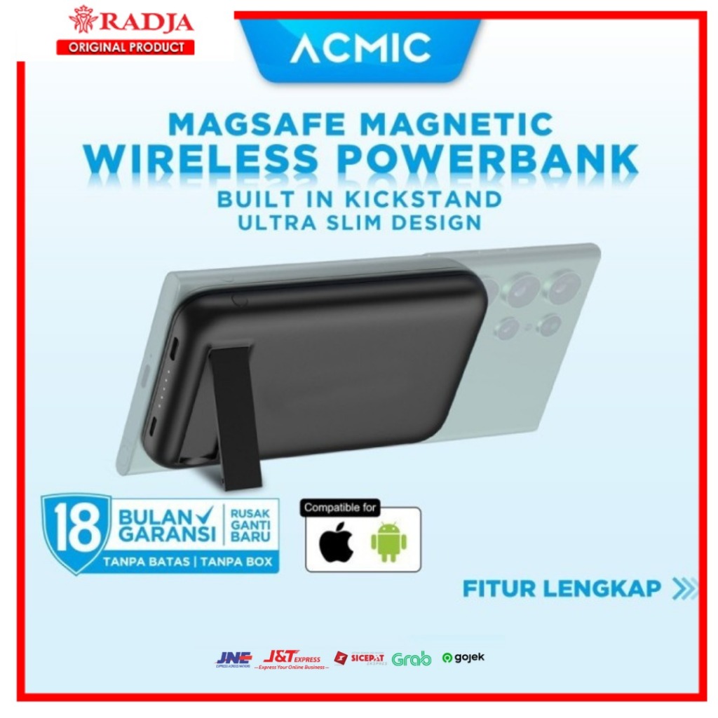 Acmic Magbank MW5 Apple Magsafe Wireless PowerBank 5000mAh