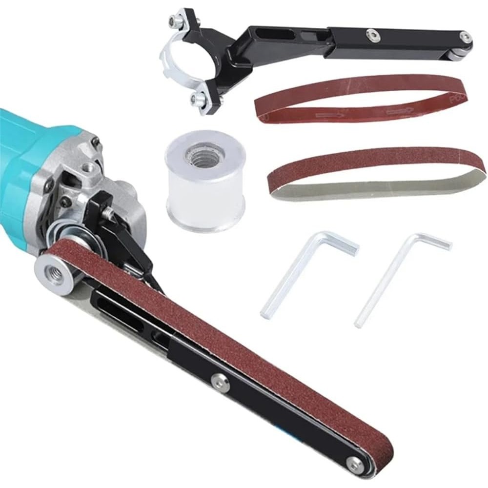 Gerinda Tangan Konverter Set Handheld Air Belt Sander Adaptor Diy Amplas Belt Sander Adaptor Gerinda