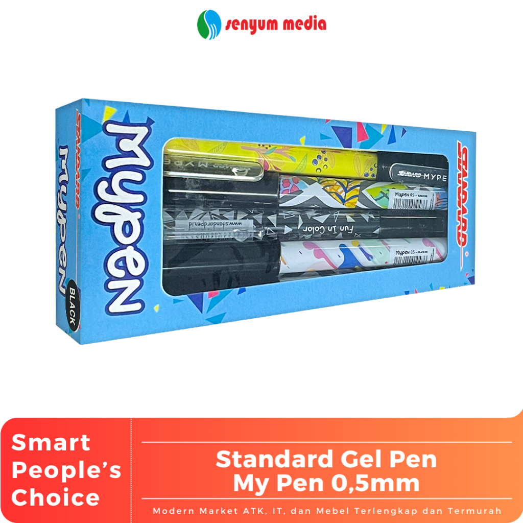 

Standard Gel Pen My Pen 0,5mm (1 Pack Isi 12 Pcs) (S:DZN)