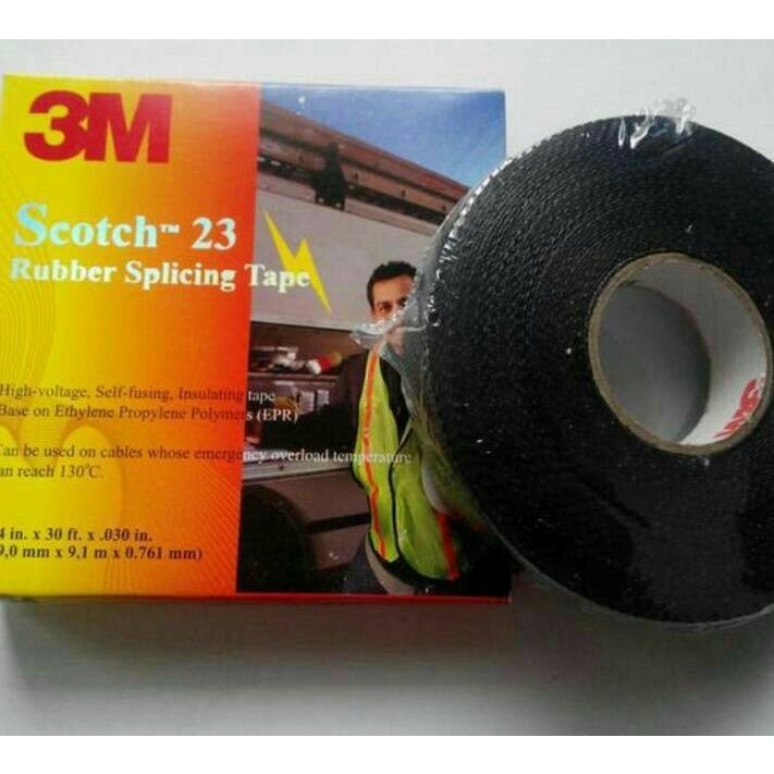 3M SCOTCH 23 ISOLASI LISTRIK / RUBBER SPLICING TAPE / KARET / SCOTCH23