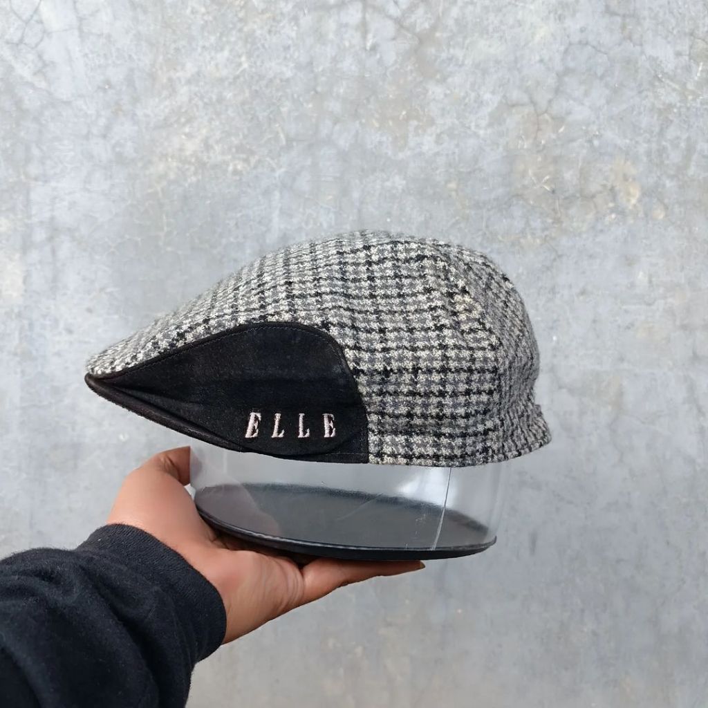 Topi Flat Cap Newsboys Unisex Pria Wanita ELLE PARIS Original