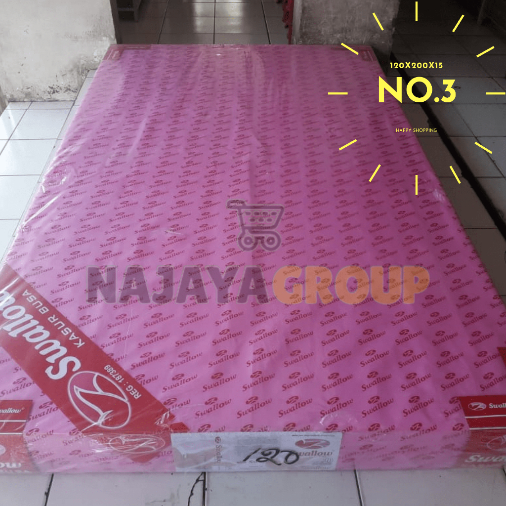 Kasur Busa Swallow Original Bandung No 3 Ukuran 120x200x15