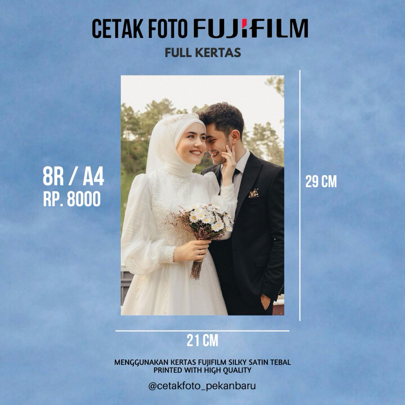Cetak Foto 8R / A4 FujiFilm